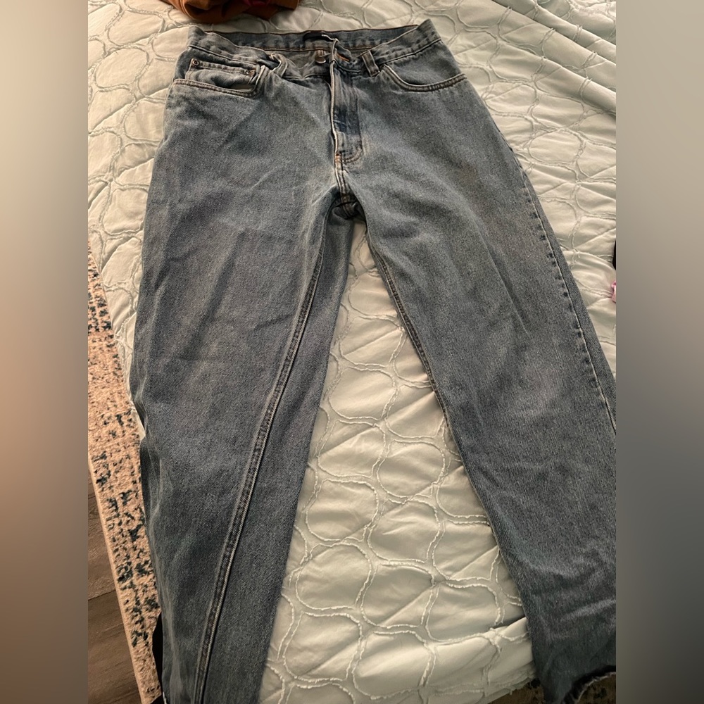 33w x 32 length wide leg jeans